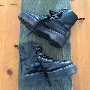 Dr. Martens Airwalk Black Leather Boots